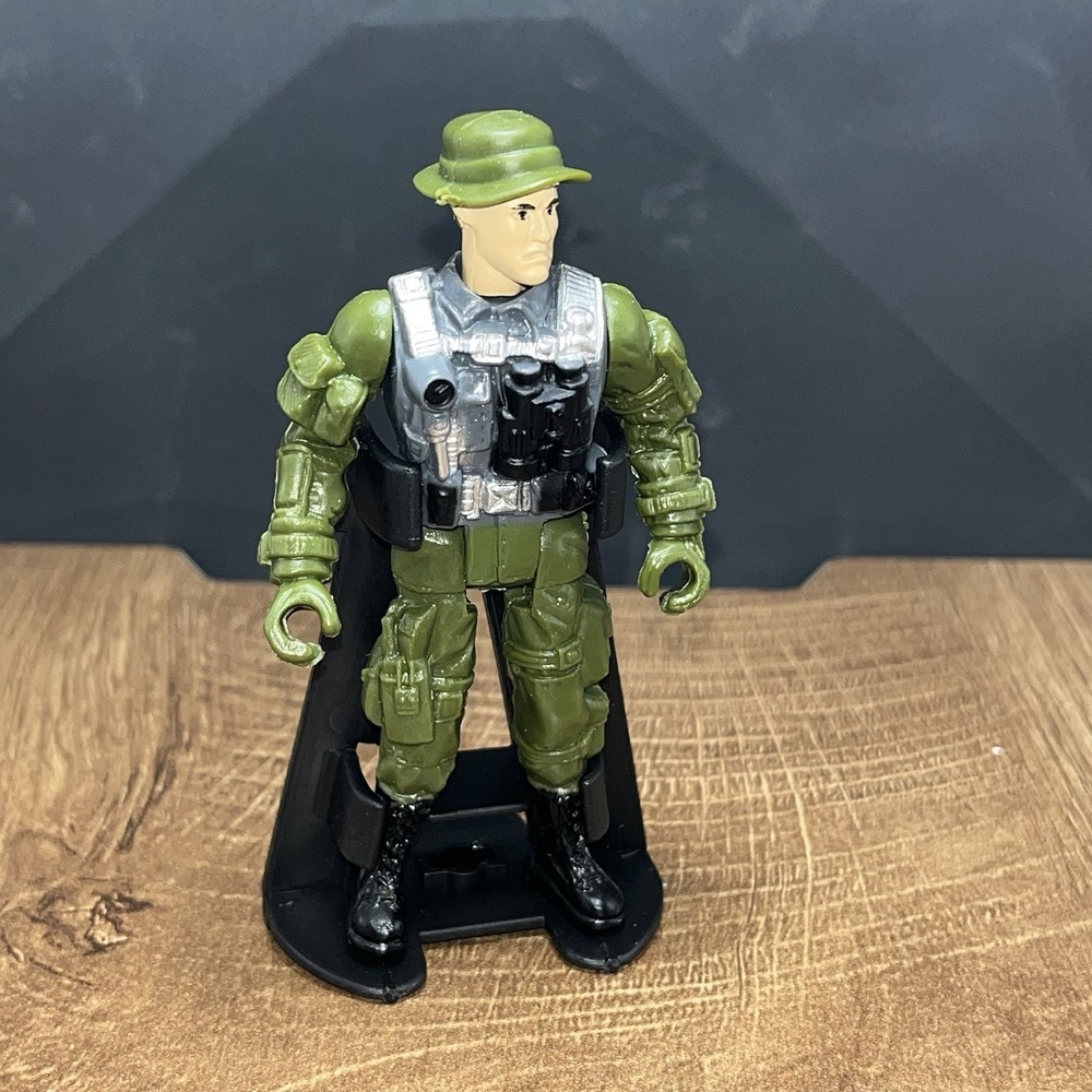 VTG Chap Mei Military‎ Soldier Action Figure With Stand 3.75"